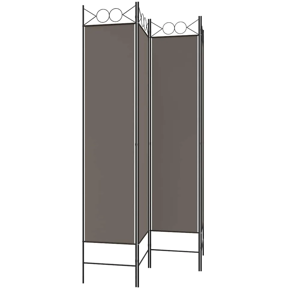 vidaXL Kamerscherm met 4 panelen 160x200 cm stof antracietkleurig, foto 3