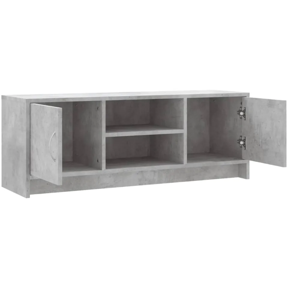 vidaXL Tv-meubel 102x30x37,5 cm bewerkt hout betongrijs grijs, foto 4