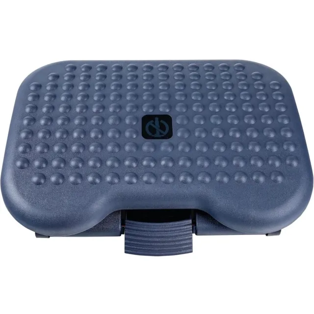 GelldG Voetenbankje Verstelbaar met 3 Hoogtes - Ergonomische Voetensteun voor Bureau - 110/140/170mm Verstelling, Anti-Slip & Voetafzet Met Inkeping - Geschikt voor Kantoor en Thuisgebruik - Kunststof - 46x36x23.8cm Zwart