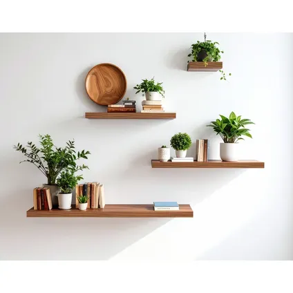 Duraline Wandplank Xl4 Walnoot 38mm 23,5x23,5cm Bruin