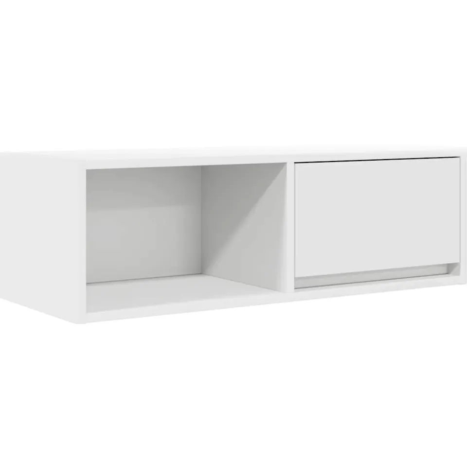 vidaXL TV-meubel 80x31x25,5 cm bewerkt hout wit