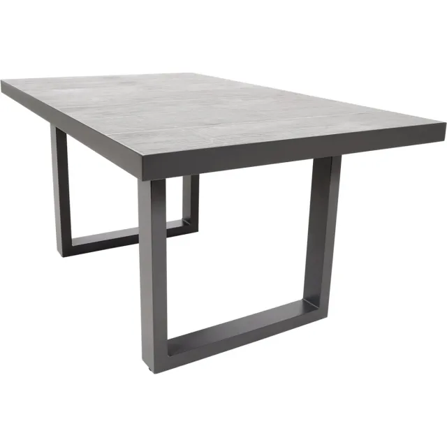 Buitengewoon Boet Prato Negro Lounge Tuintafel - 140x85 cm Donkergrijs/Antraciet