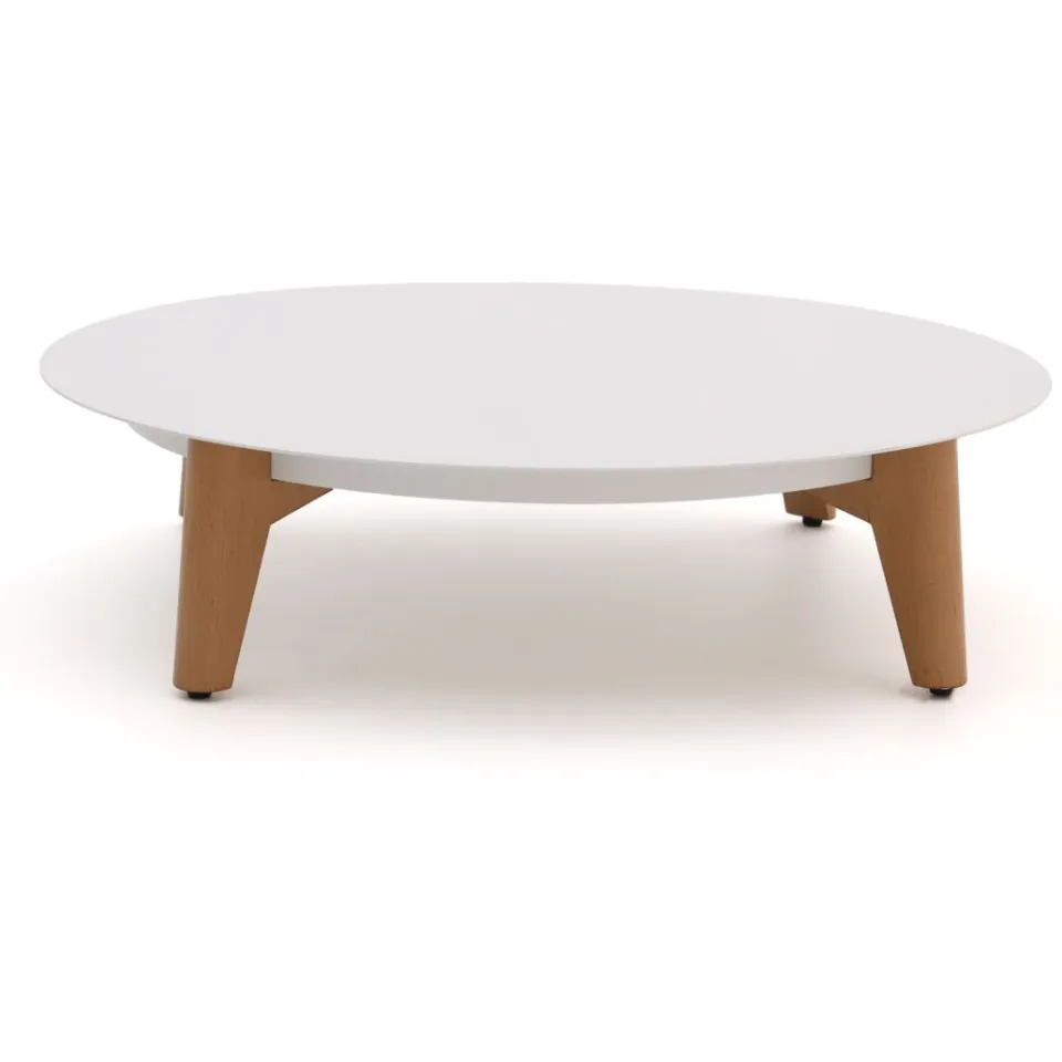 Bellagio tuinmeubelen Bellagio Esenta lounge tuintafel ø86 (h:21cm)/ø 68 (h:19cm) wit, foto 4