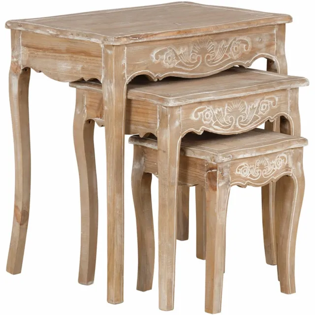 Notio Living Dijon-Bijzettafel - Bruinlook - Set van 3