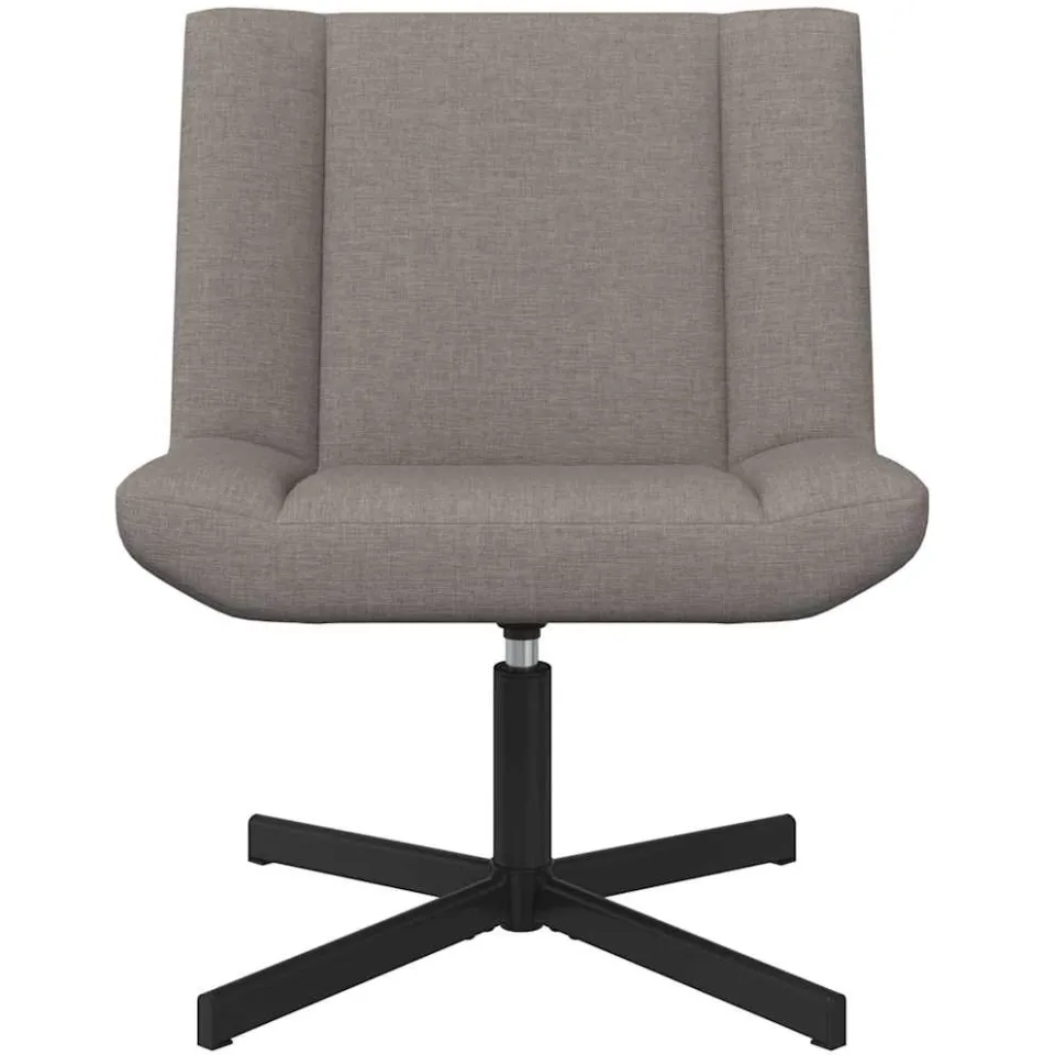 vidaXL Draaistoel Taupe 63 x 75 x 76 cm Stof, foto 4