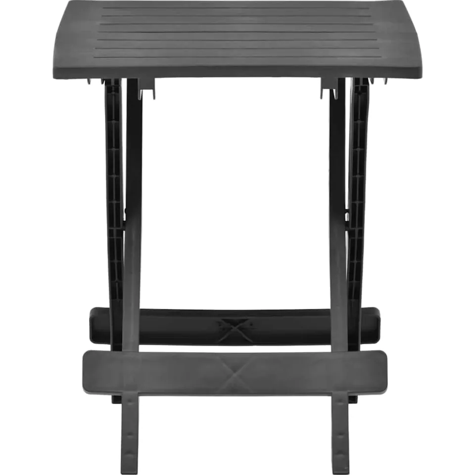 vidaXL Tuintafel inklapbaar 45x43x50 cm kunststof antraciet, foto 2