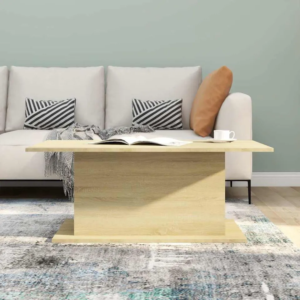 vidaXL Salontafel 102x55,5x40 cm bewerkt hout sonoma eikenkleurig, foto 4