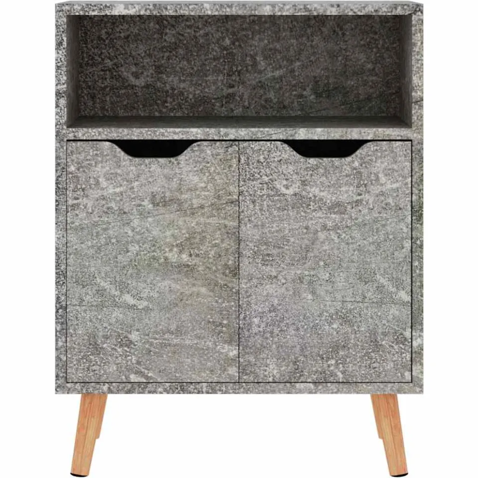 vidaXL Dressoir 60x30x72 cm bewerkt hout betongrijs