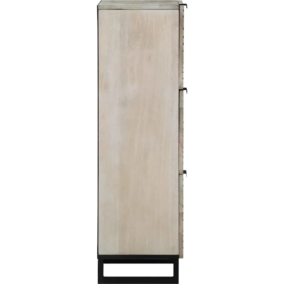 vidaXL Media-opslagkasten en rekken Wit en zwart 40 x 33 x 110 cm, foto 4