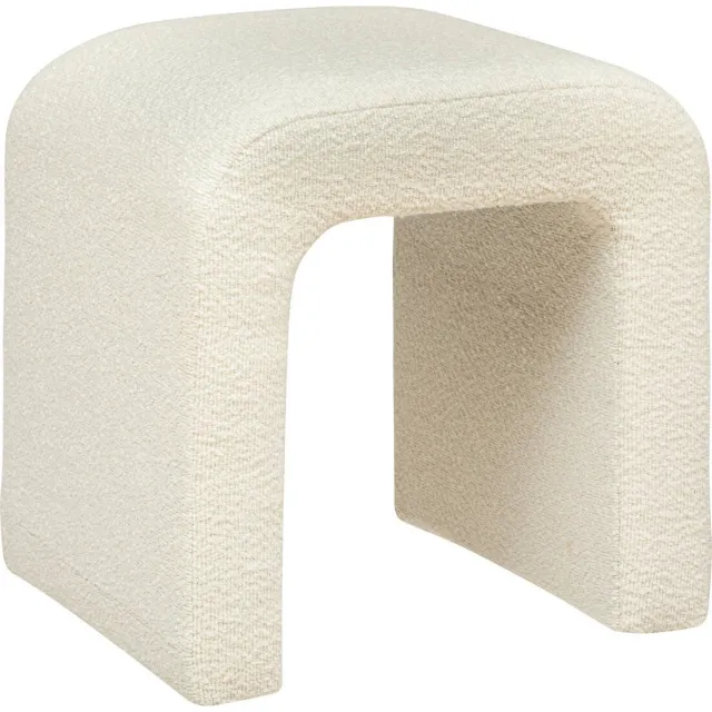 Atmosphera Créateur d'intérieur® Krukboog SEVI, bouclé-look, H. 43 cm Blanc