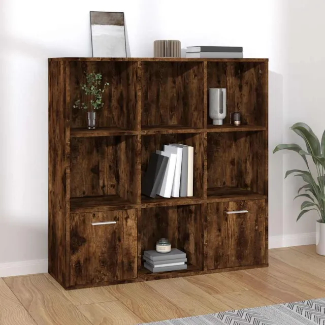 vidaXL Boekenkast 98x30x98 cm gerookt eikenkleurig Bruin