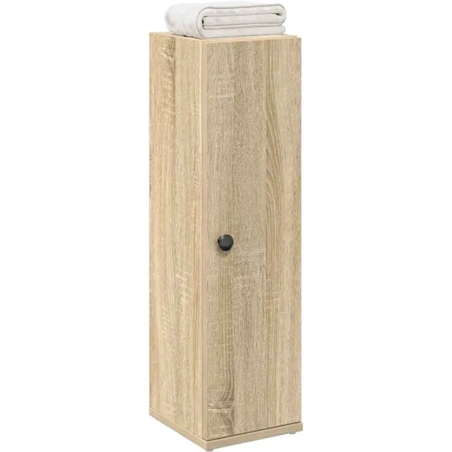 vidaXL Badkamerkast met rolhouder 20,5x22x72 cm sonoma eikenkleurig Bruin