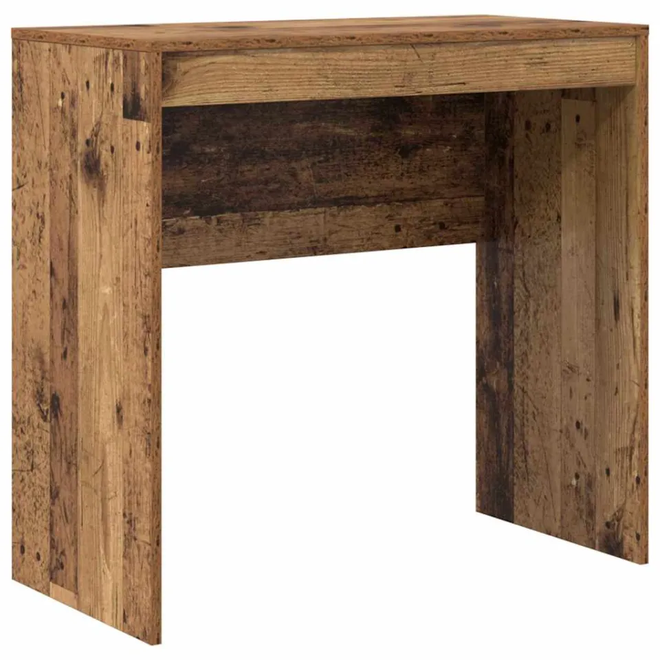 vidaXL Bureau Oudhout 80 x 40 x 76 cm bruin, foto 3
