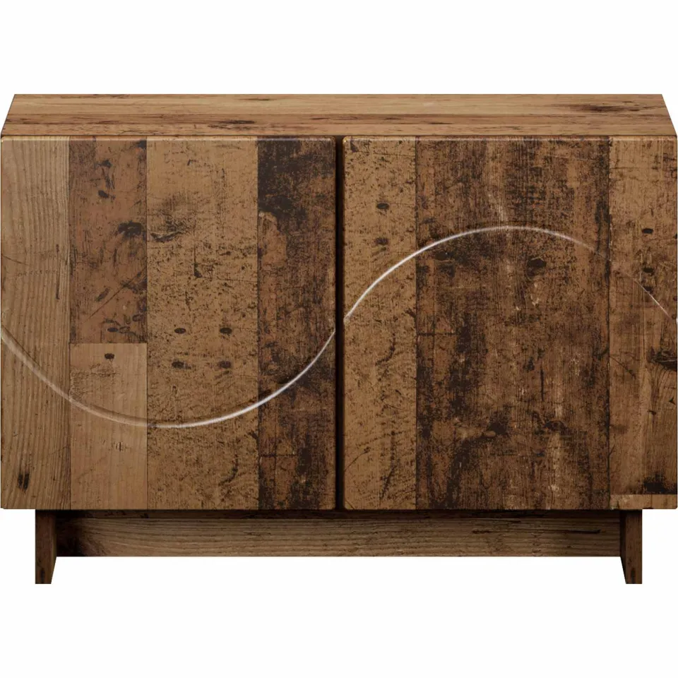 vidaXL tv-meubel 60 x 34.5 x 40 cm Oud hout Bewerkt hout bruin, foto 4