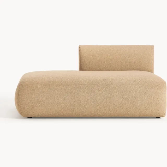 Westwing Collection Bouclé chaise module Sofia Beige