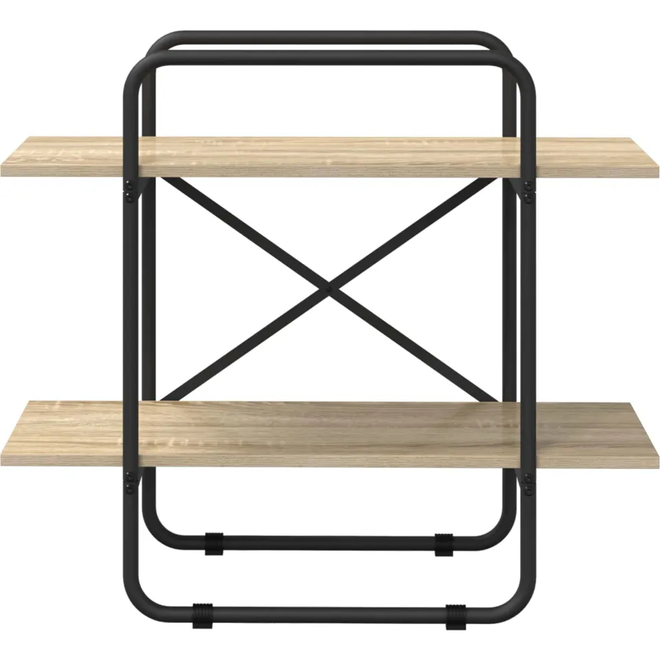 vidaXL Boekenrek 2-laags 60 x 35 x 70 cm PB Sonoma Eiken, foto 2