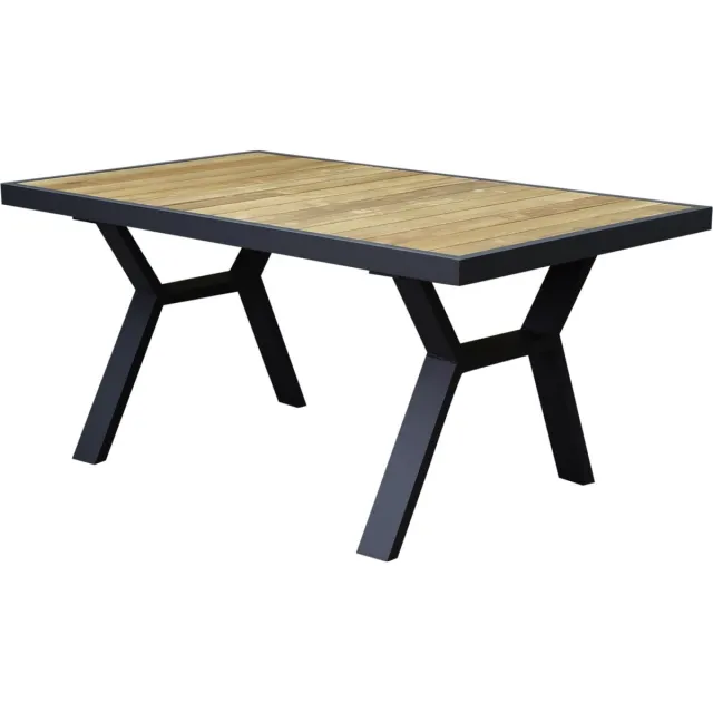 AVH-Collectie Lola dining tuintafel 138x80xH70 cm aluminium antraciet