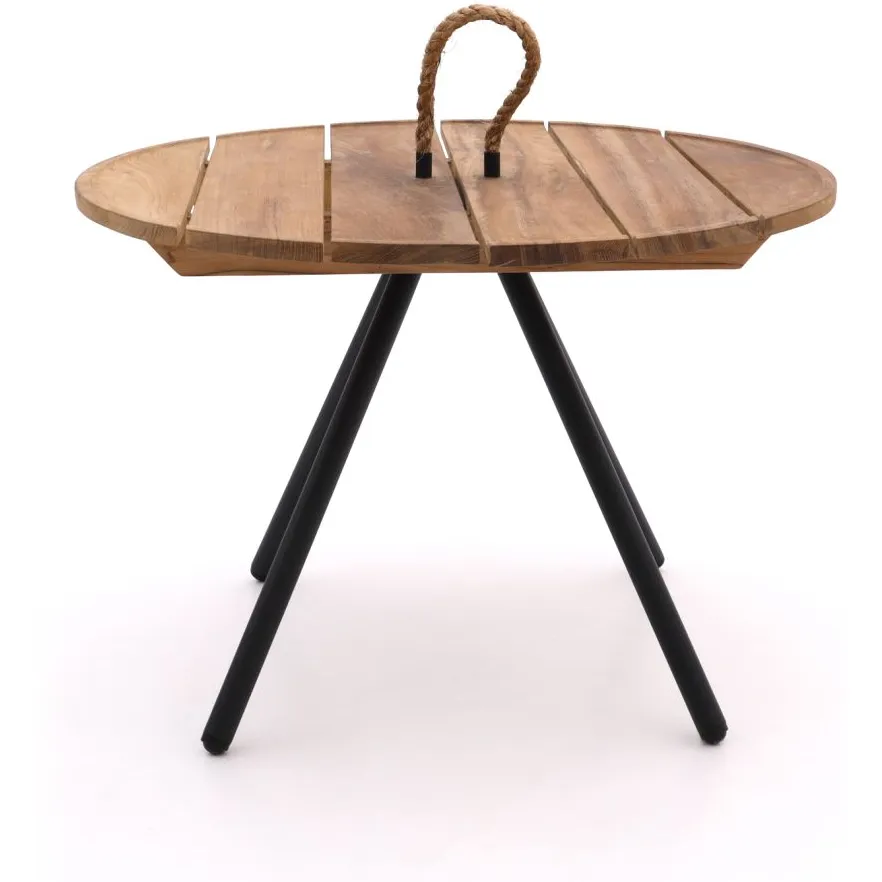 Apple Bee Elle lounge tuintafels ø60 (h:40cm)/ø40 (h:45cm) zwart, foto 5
