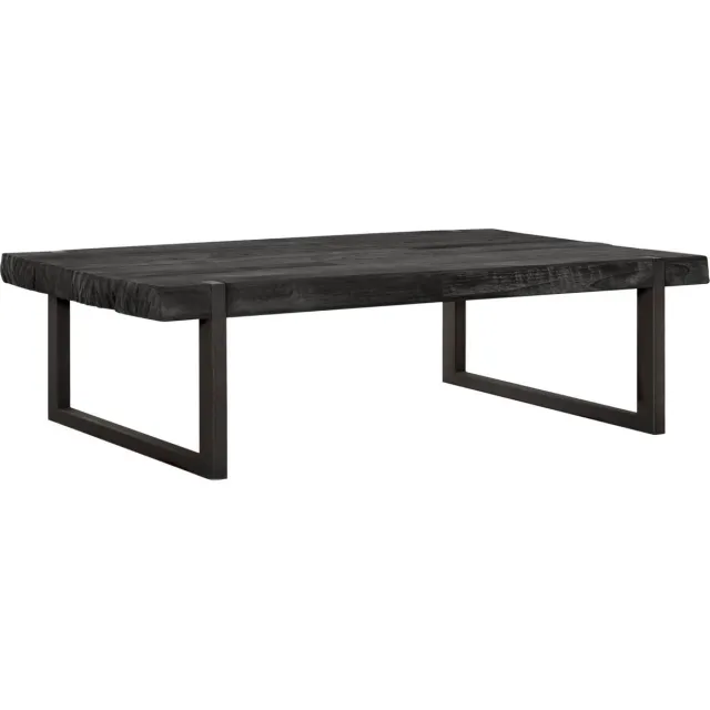 24Designs Timeless Salontafel Beam - B80 X L120 X H35 Cm - Teakhout Zwart
