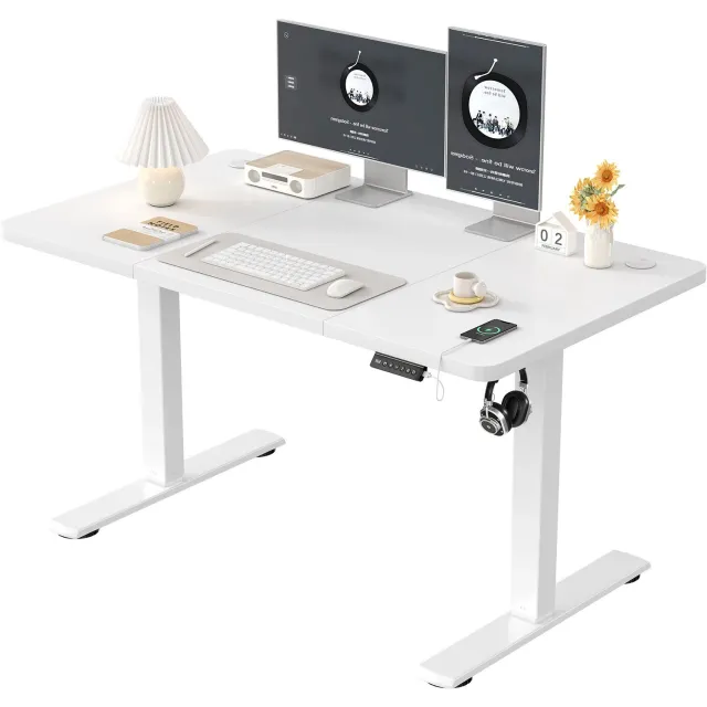 Gudalio Zit-Sta Bureau - Elektrisch - Verstelbaar - 120 x 60 cm - Wit