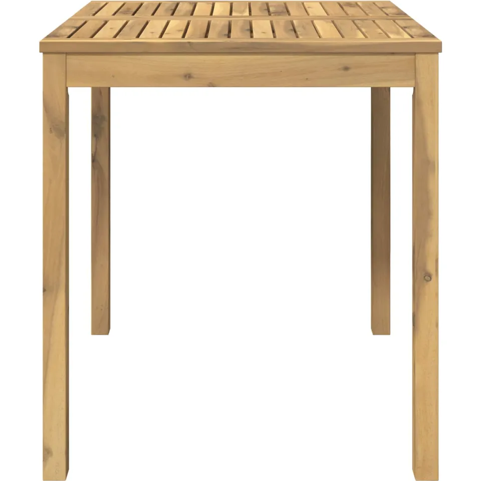 vidaXL Tuindiner tafel LAREN Witgewassen 70 x 68,5 x 75 cm Bruin