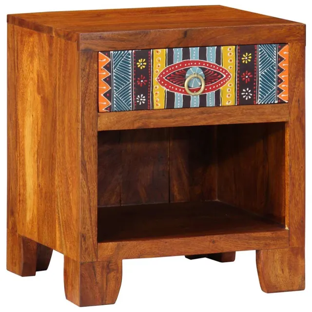 vidaXL Nachtkastje 40x35x45 cm massief acaciahout Bruin
