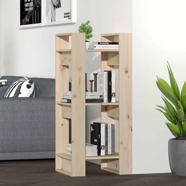 vidaXL Boekenkast/kamerscherm 41x35x91 cm massief grenenhout bruin, foto 2