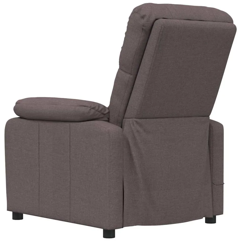 vidaXL Massagestoel stof donkerbruin bruin, foto 4