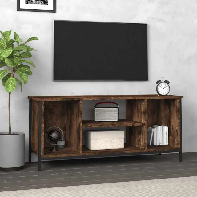 vidaXL Tv-meubel 102x35x45 cm bewerkt hout gerookt eikenkleurig, foto 2