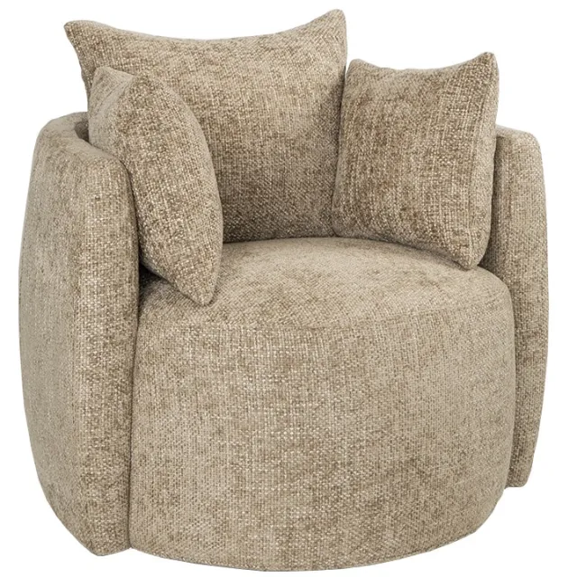 NordXL Fauteuil Ruby taupe chenille