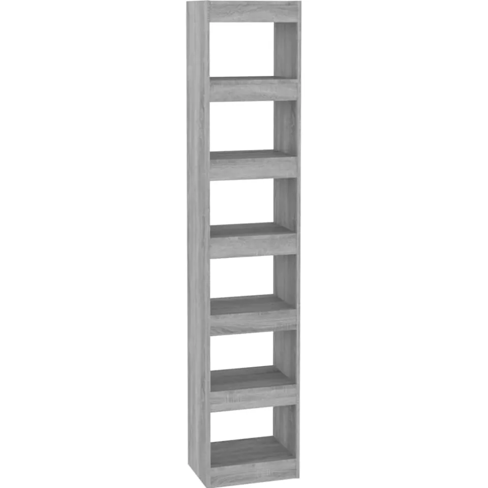 vidaXL Boekenkast/kamerscherm 40x30x198 cm grijs sonoma eikenkleurig