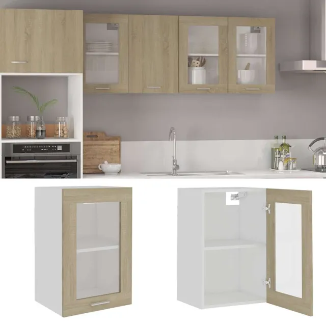 vidaXL Bovenkast Lyon 40x31x60 cm bewerkt hout sonoma eikenkleurig Bruin