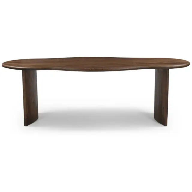 Giga Meubel Eettafel Tornio - Organisch Donkerbruin Hout - 240x110x76cm bruin, foto 2