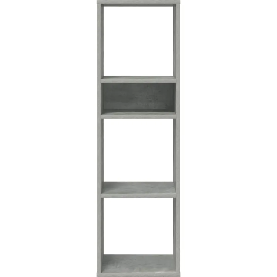 vidaXL Boekenkast 34x31x112 cm bewerkt hout betongrijs grijs, foto 3