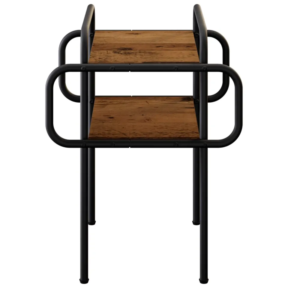 vidaXL Salontafel Oud hout 40 x 40 x 51 cm Bewerkt hout Bruin