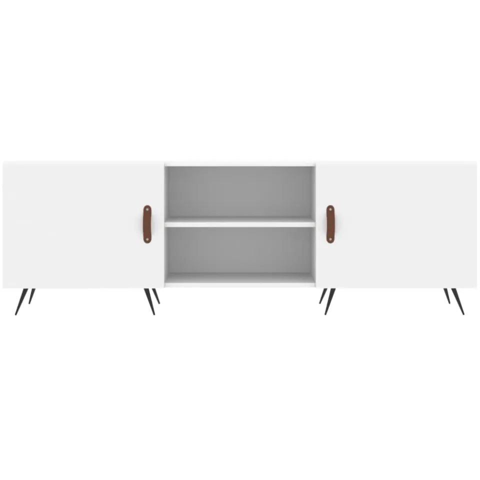 vidaXL Tv-meubel 150x30x50 cm bewerkt hout wit
