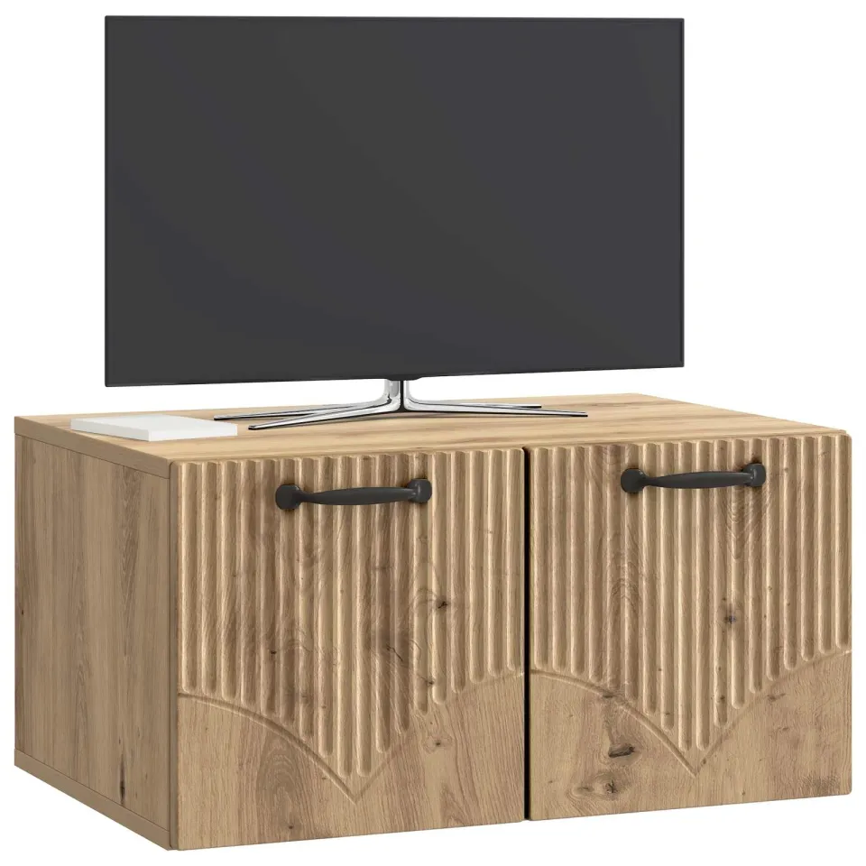 vidaXL Wandbeugel TV-kast 59,5 x 41 x 30 cm Artisanaal eiken Bruin