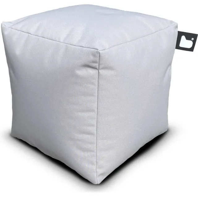 Extreme Lounging b-box - vierkante poef - binnen & buiten - UV- en waterbestendig - 40x40cm - Silver grey Grijs
