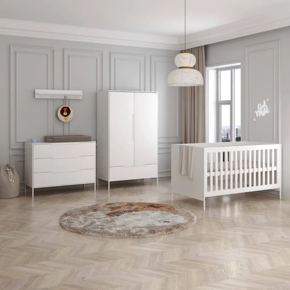 Born Lucky Meegroei Babykamer Santiago Wit 3-Delig, foto 6