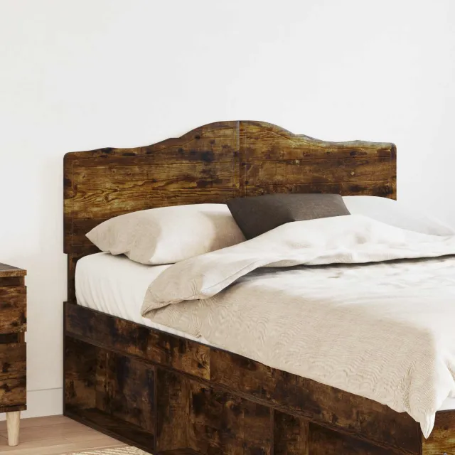 vidaXL Hoofdbord Gerookt eiken Bewerkt hout Bruin