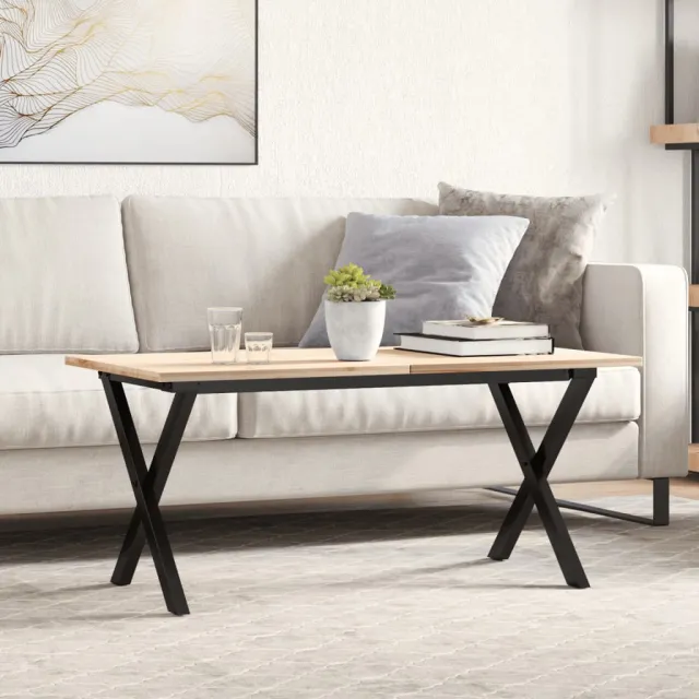 vidaXL Salontafelpoten X-frame 70x30x43 cm staal Zwart