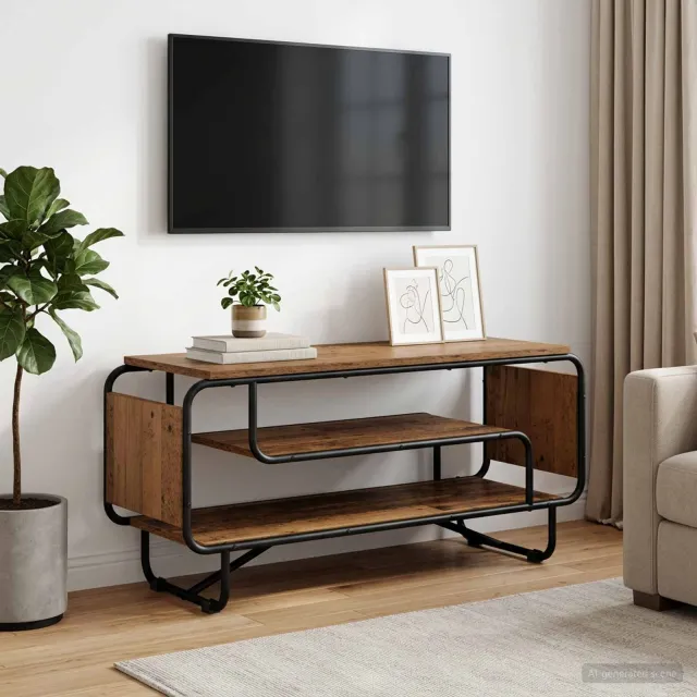 vidaXL TV-standaard 98 x 36 x 45 cm Oud hout Bruin
