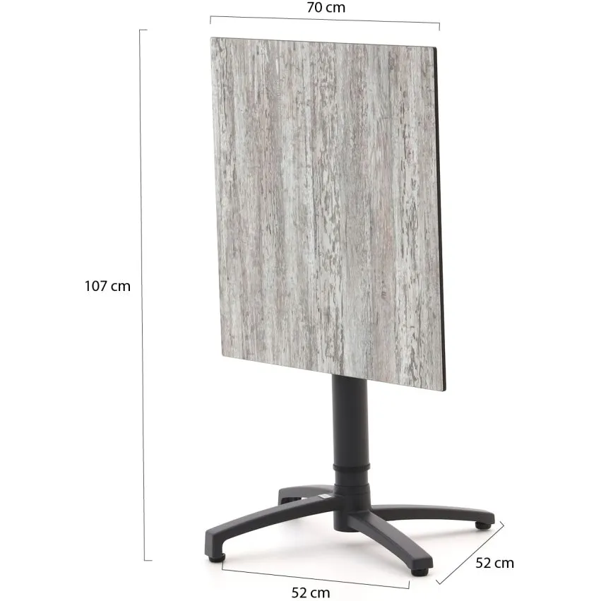 Forza Furniture Forza Sile/Canzo 70cm dining tuinset 3-delig verstelbaar taupe, foto 4