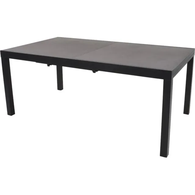 LES Carcassonne uittrektafel 180/250x100x75cm Donkergrijs/Antraciet