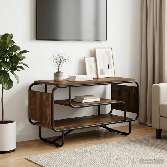 vidaXL TV-standaard 80 x 36 x 45 cm Gerookt eiken Bruin