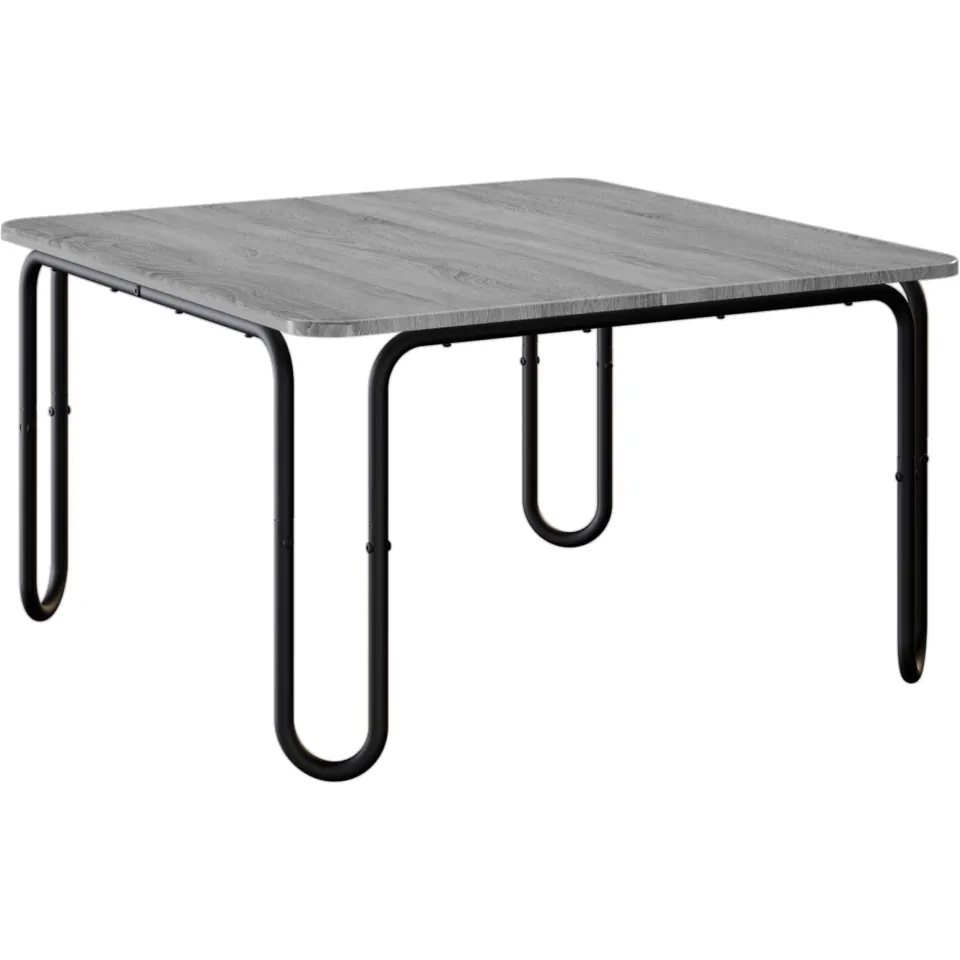 vidaXL Salontafel Grijs Sonoma 79,5 x 79,5 x 45 cm Bewerkt hout, foto 3