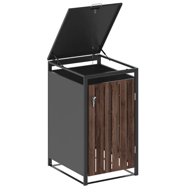 SenS-Line containerbox Moby (68x80 cm) antraciet/ hout, foto 2