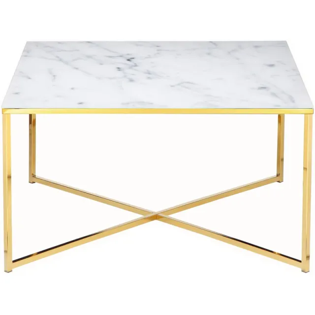 salontafel Nuray wit-goud