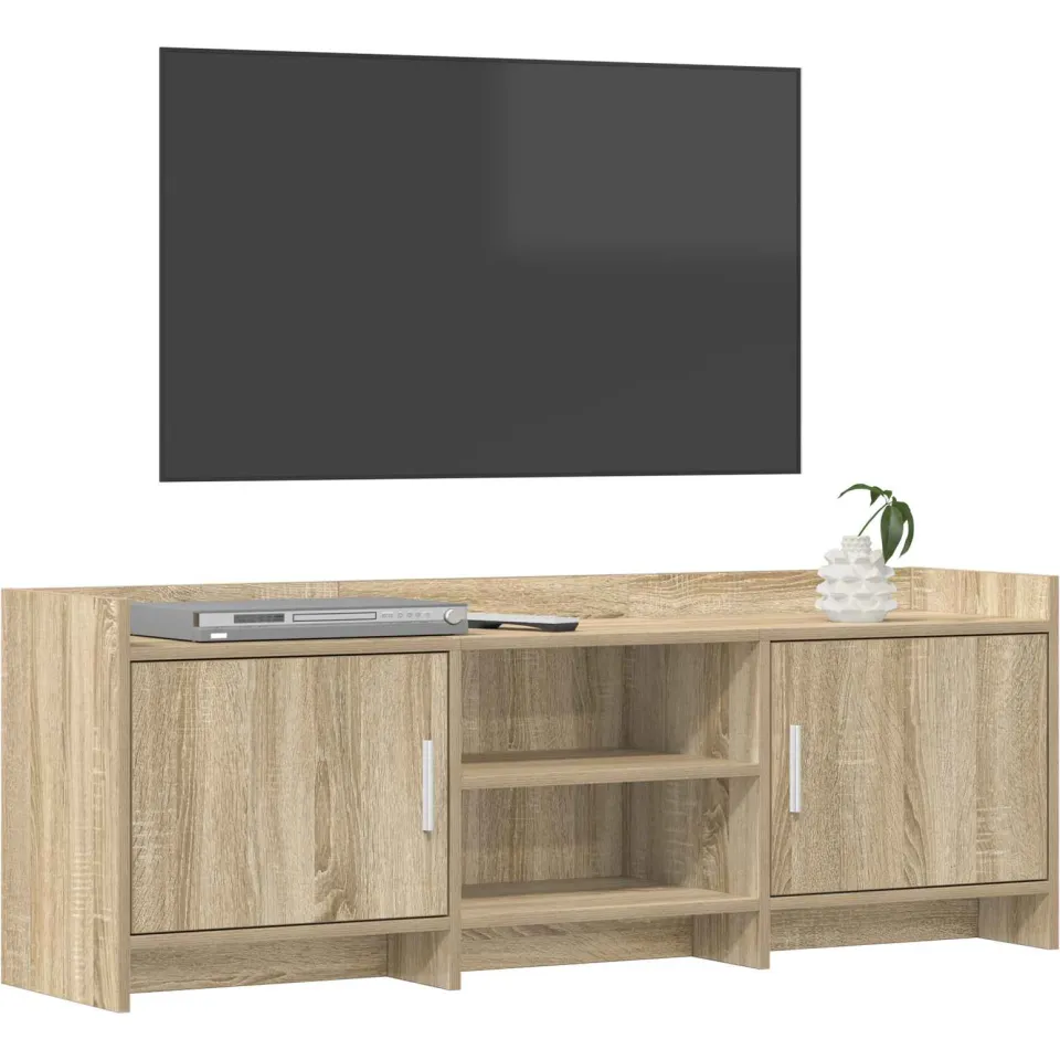 vidaXL TV-kast 130 x 33 x 47 cm Sonoma Eiken Bewerkt hout Bruin