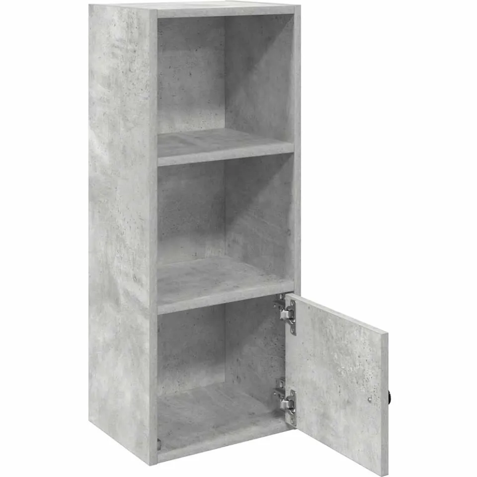vidaXL Boekenkast 31x24x77 cm bewerkt hout betongrijs grijs, foto 4